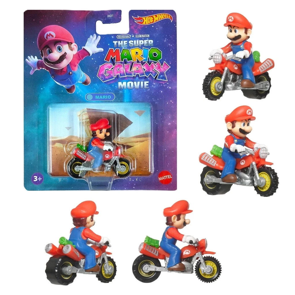 Hot Wheels Mario The Super Mario Galaxy Movie Wheelie Motorcross New 2026