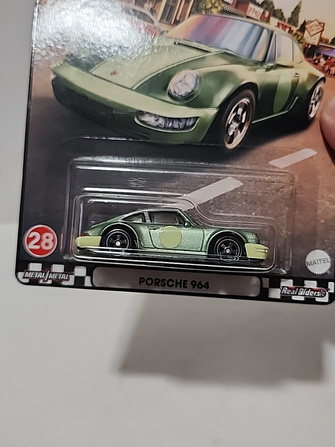 LotOf2 Hot Wheels Premium Boulevard #26 Corvette Z06 Drag Racer, #28 Porsche 964