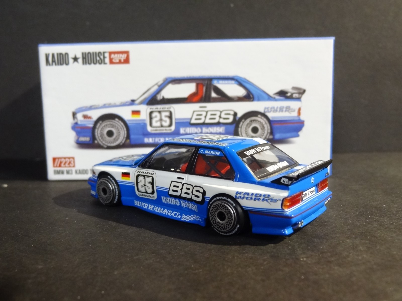 KAIDO HOUSE x MINI GT – BLUE – BMW M3 KAIDO TOURING CHAMP V1 #KHMG223