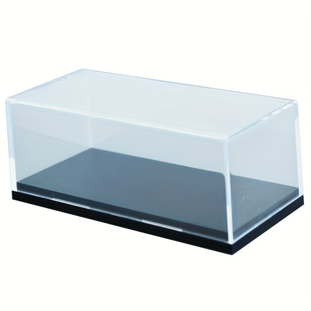 1x 1:64 Acrylic Case Display Box Transparent Dust Proof W/ Base for Model Car US