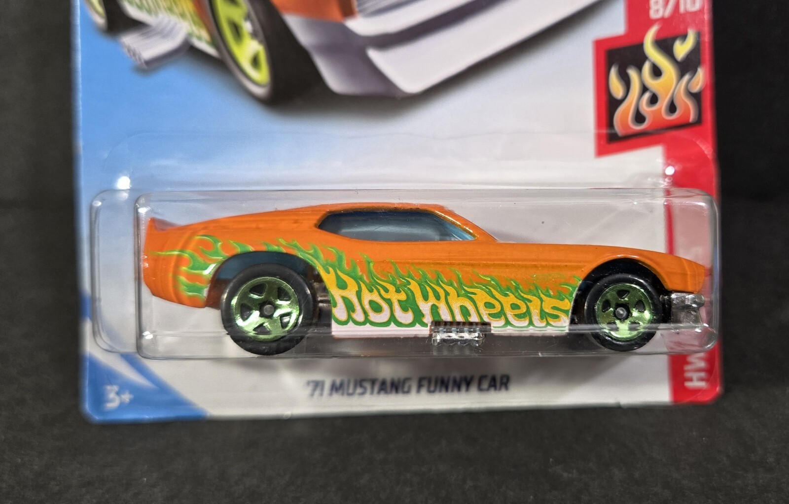 2019 HOT WHEELS FLAMES SERIES ’71 MUSTANG FUNNY CAR KMART COLOR EXCLUSIVE