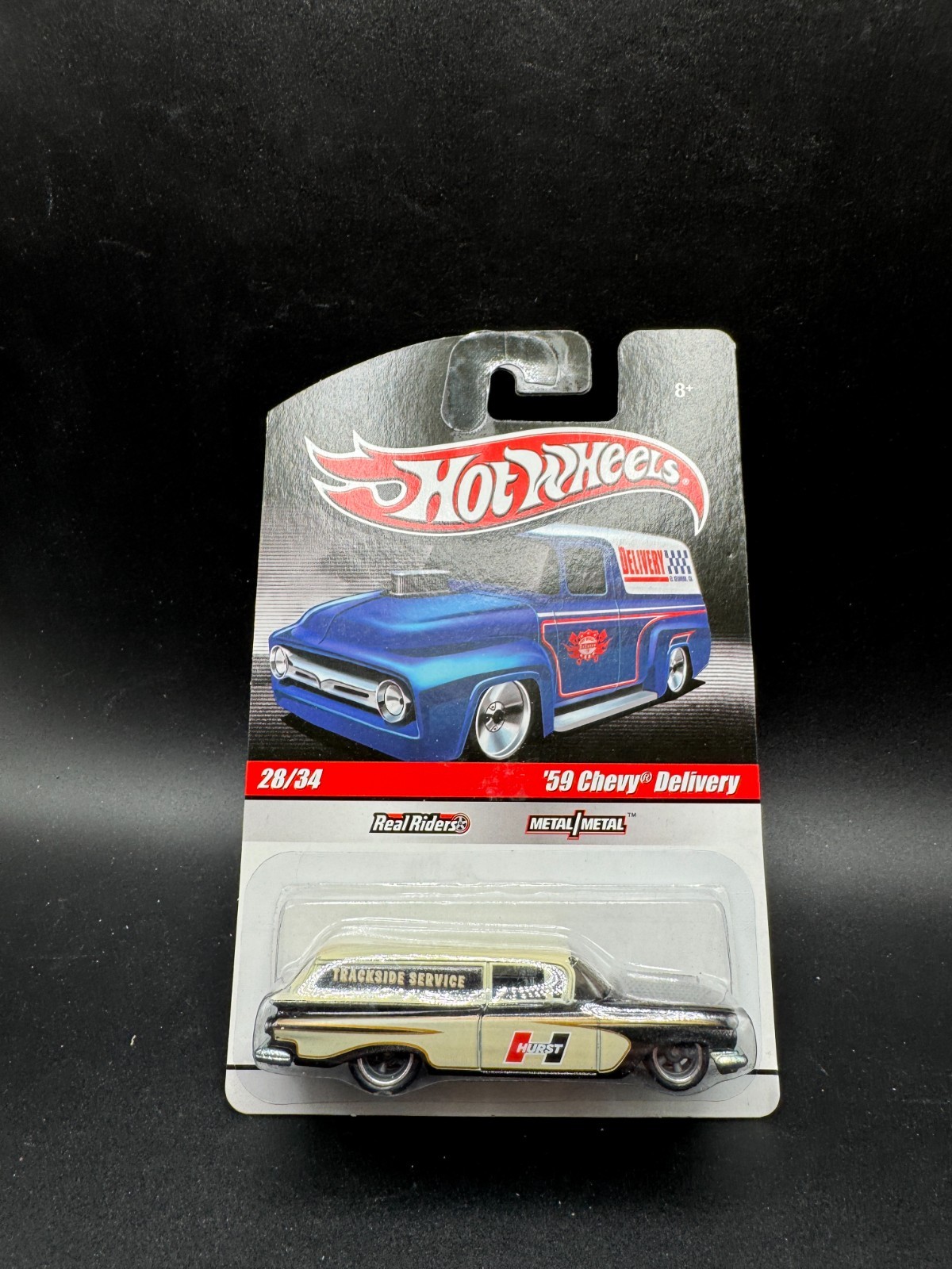 Hot Wheels ’59 Chevy Delivery #28/34 Trackside Service Real Riders D40 V3