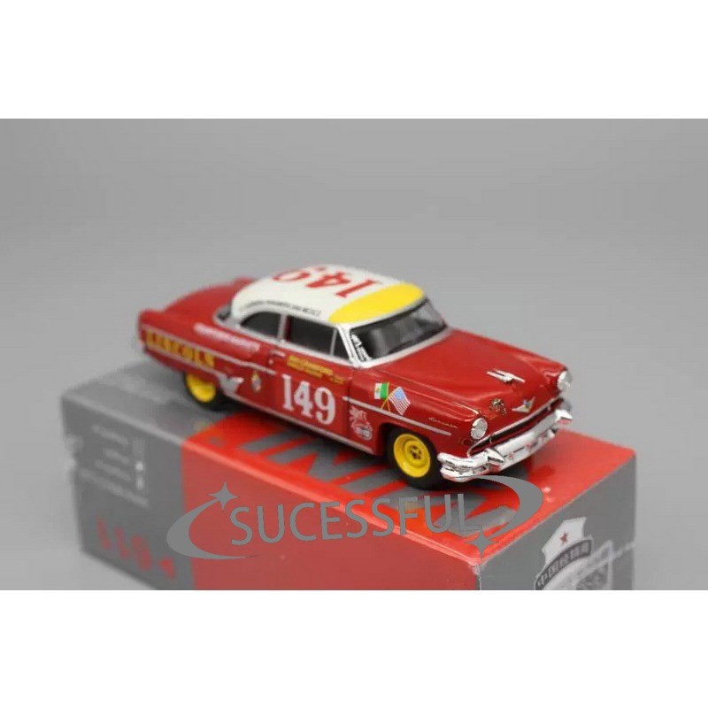 Mini 1/64 1954 Lincoln Capri Red Diecast Car Model Collection Gift