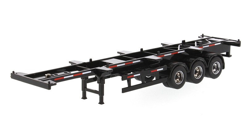 DieCast Masters 91024 1:50 40′ Skeletal Trailer in Black (Trailer Only)