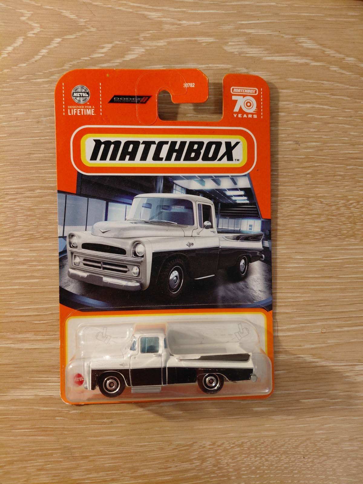 MATCHBOX 70 YEARS DODGE SWEPTSIDE PICKUP BLACK & WHITE #14/100