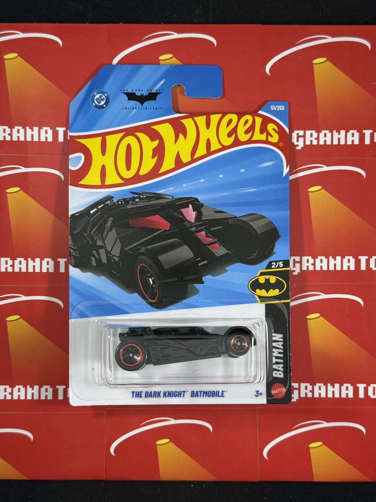 The Dark Knight Batmobile #51 2/5 Batman 2026 Hot Wheels Mix L