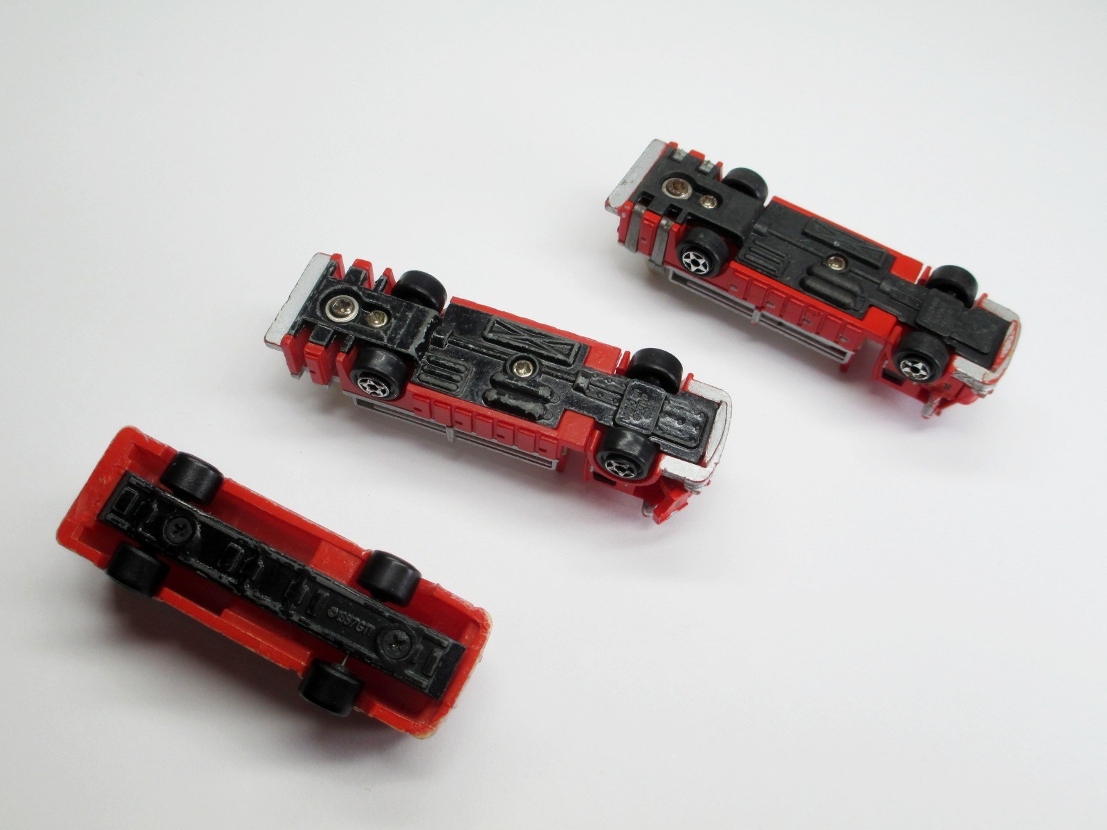 Micro Machines Fire Engine Trucks N Scale Pumper Red Emergency Vehicles Lot