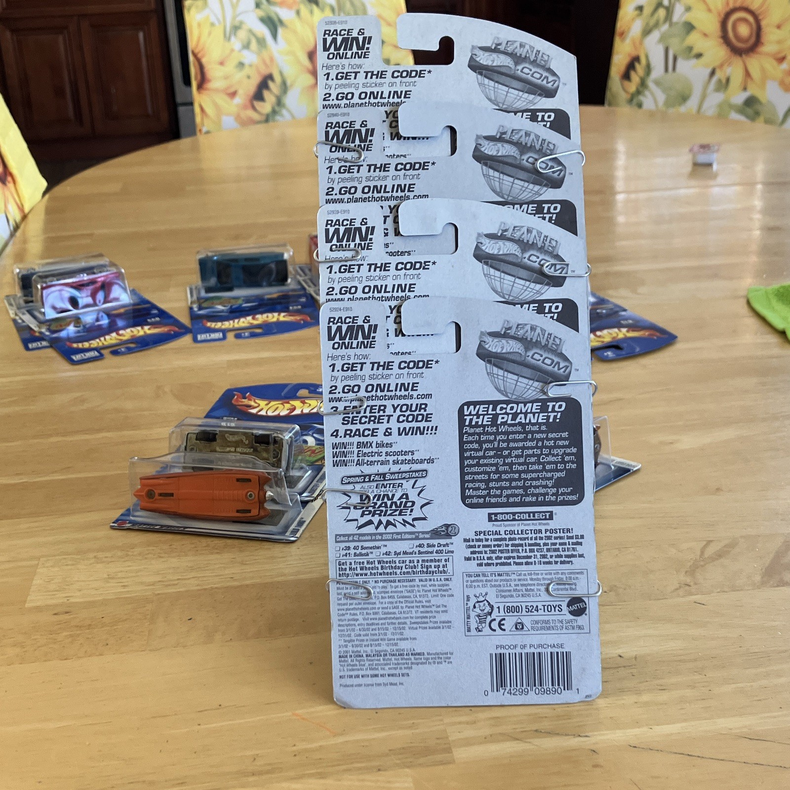 Hot Wheels 4-Car Multi-Pack 1:64 Yellow Diecast Cars Age 3-4 Years Carded
