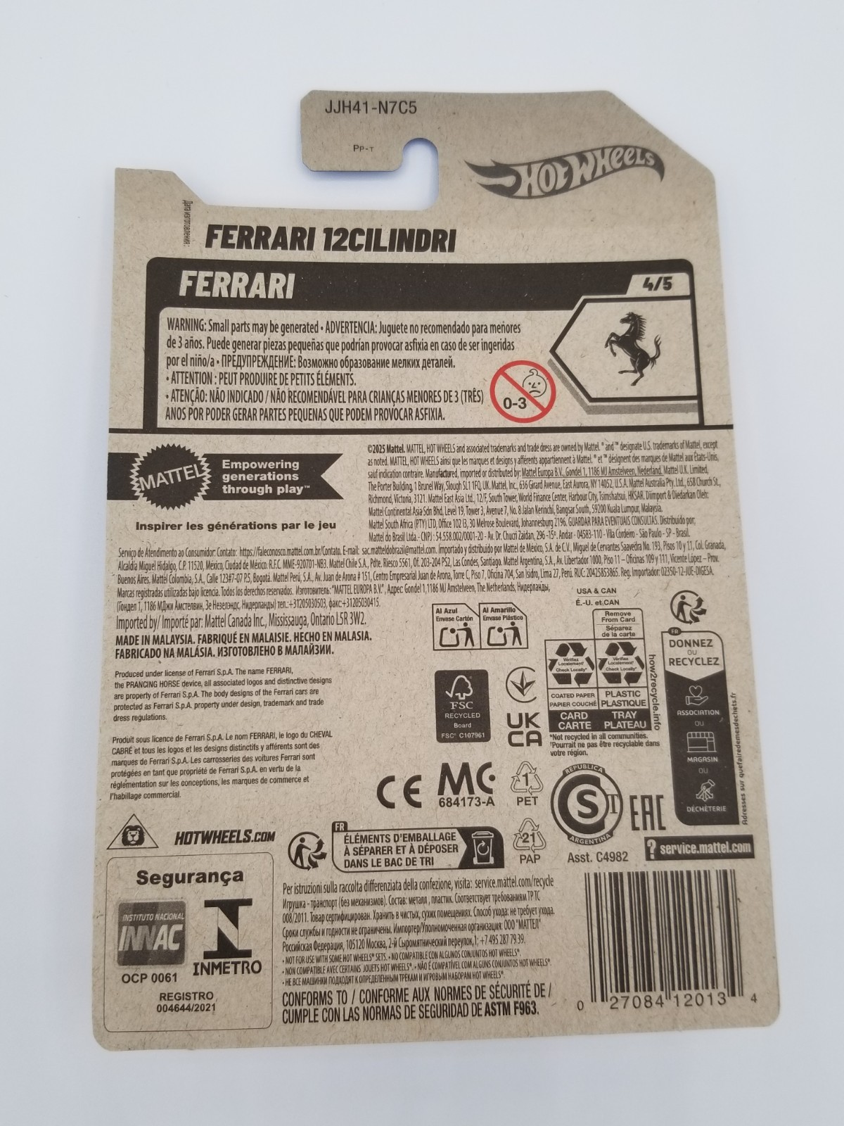 2026 Hot Wheels Ferrari 12Cilindri #94 Red