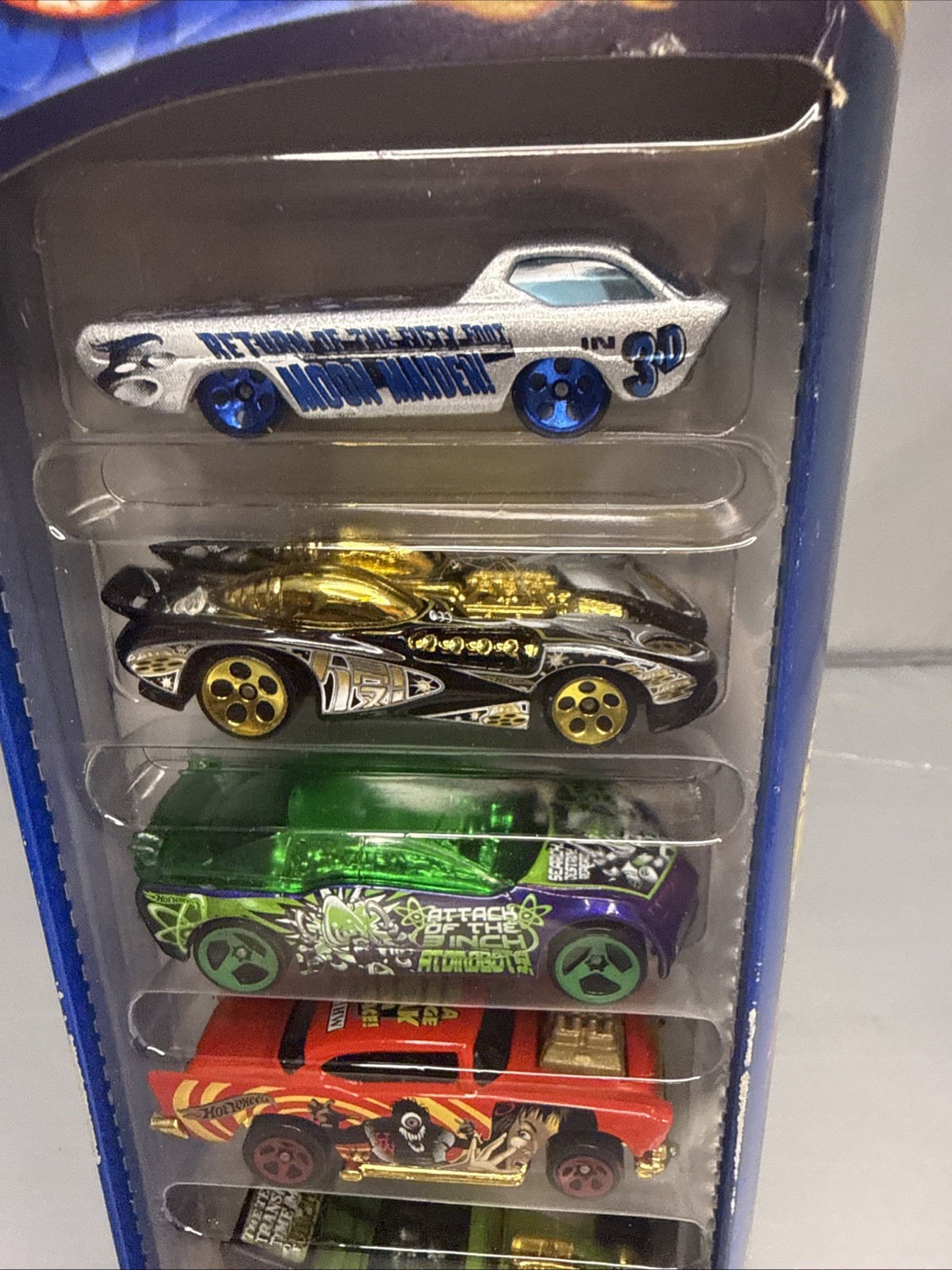 2000 HOT WHEELS SCI-FI MONSTERS GIFT PACK 5 CAR SET NEW UNOPENED PACKAGE 54423
