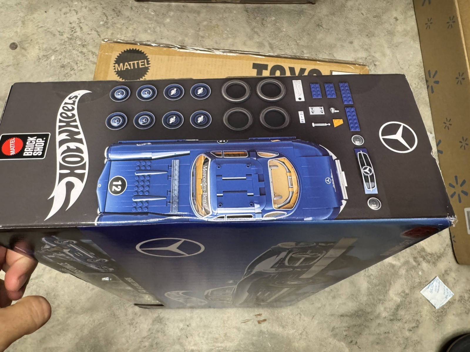 Mattel Brick Shop Hot Wheels Premium Series Building Set Mercedes-Benz 300 SL