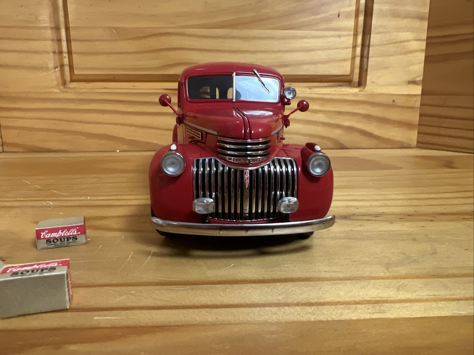 1940’s Campbells Soup Delivery Truck Panel Red Danbury Mint Diecast Replica 1:24