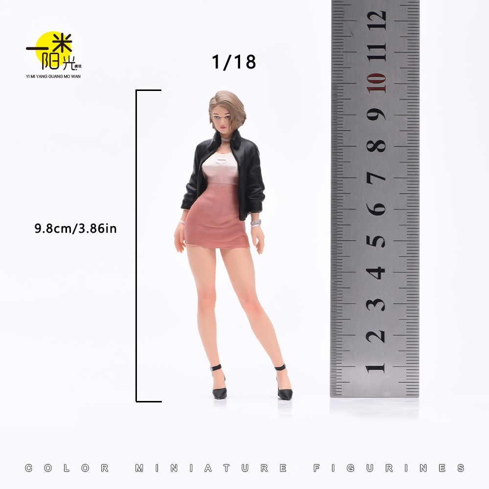 1/18 Sexy Mini skirt Dress Female Girl Scene Miniature Figure Doll Model Gift