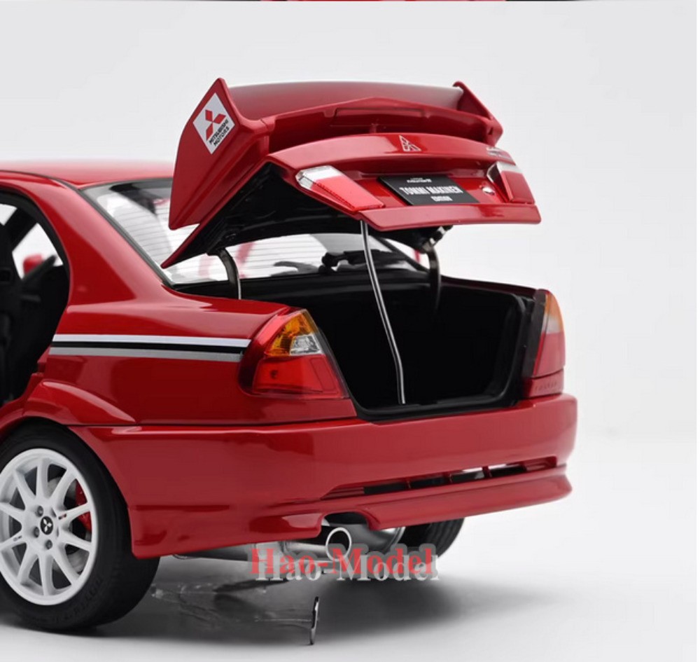 MotorHelix 1/18 Mitsubishi Lancer EVO 6.5 Alloy Diecast Model Car White/Red Gift