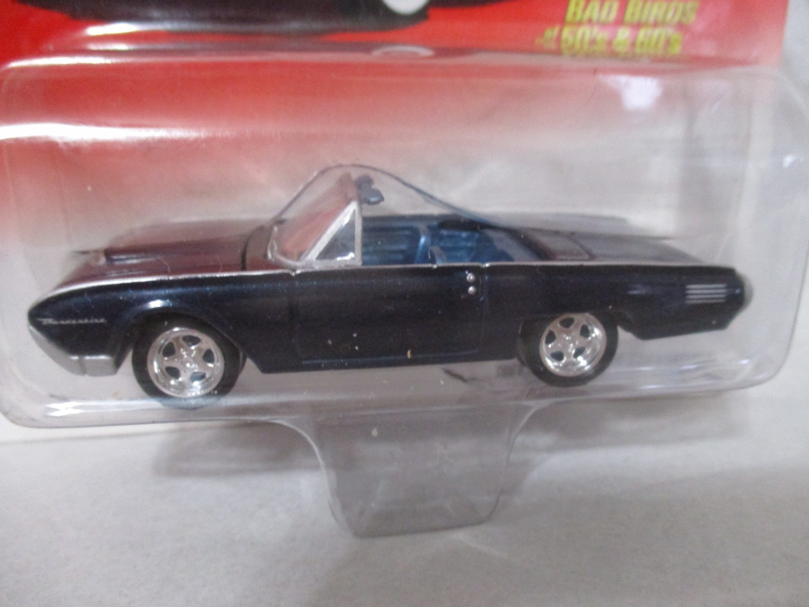 Johnny Lightning 1961 Ford Thunderbird Dark Blue 1:64 Scale Diecast