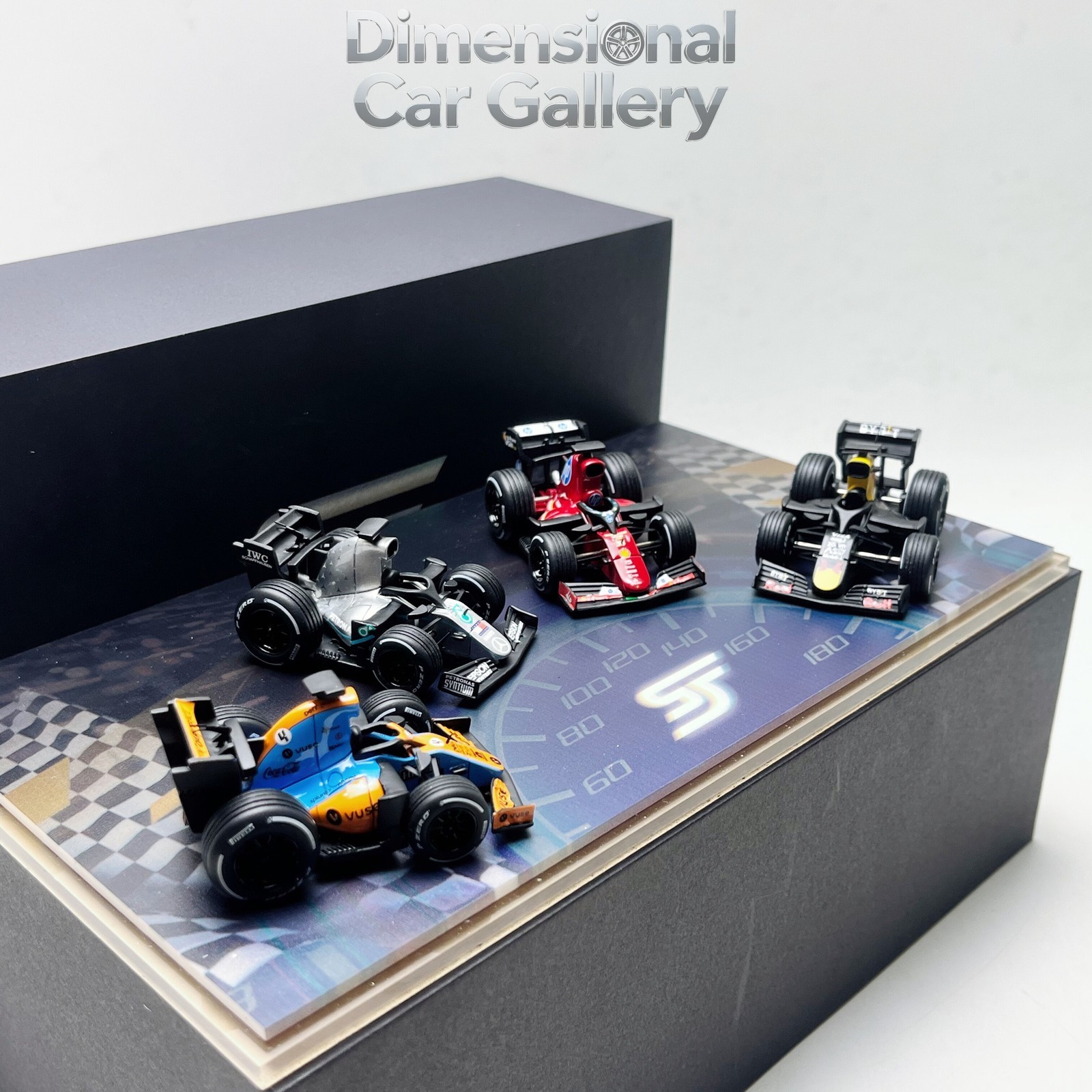 SJF 1/64 F1 Formula Q Edition, Gulf Mercedes-Benz Ferrari Egg Car, Resin Model