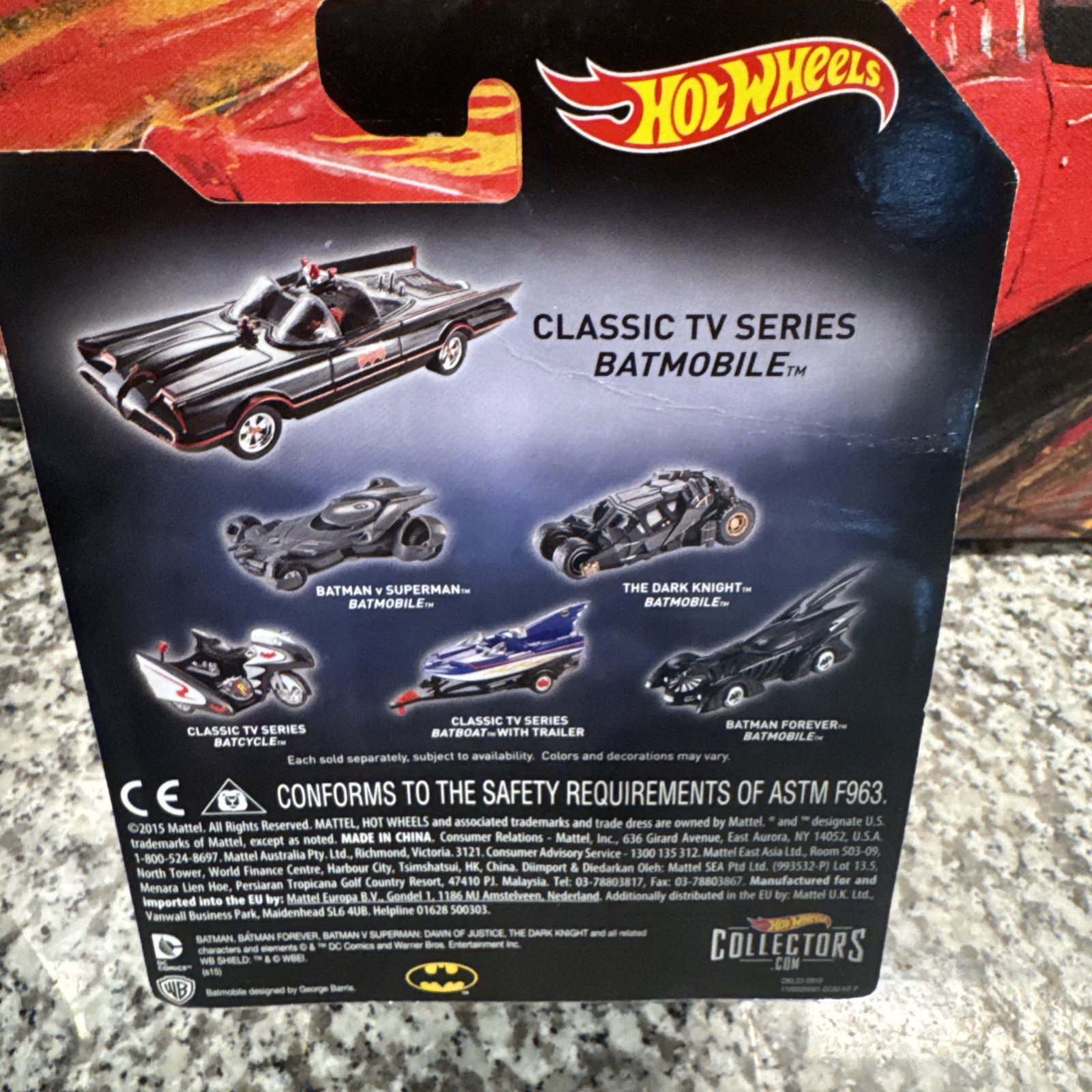 Hotwheels Batman Classic Tv Series Batmobile 1:50 Scale
