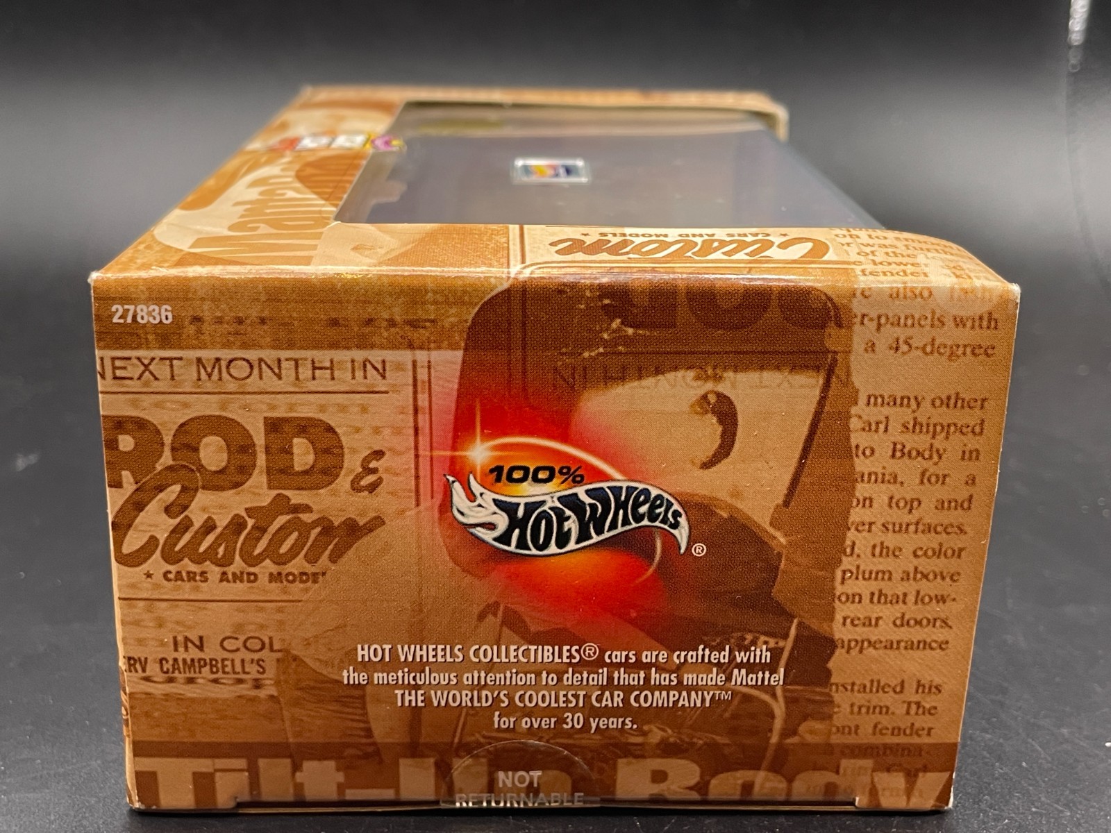 100% HOT WHEELS HOT ROD SERIES 6 ROD & CUSTOM W/ORANGE CRATE & WHITE MANTA RAY