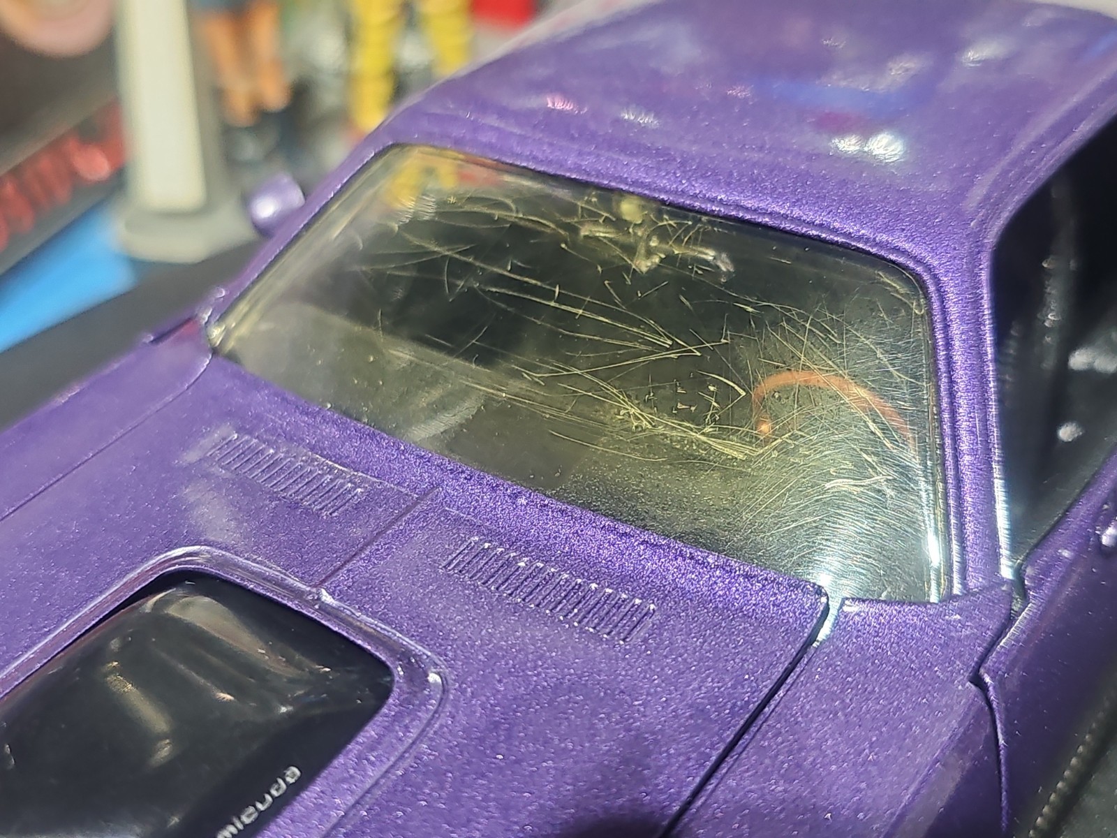 VINTAGE Ertl 1970 Plymouth Hemi Cuda Purple NICE CAR 🚗 READ 📚