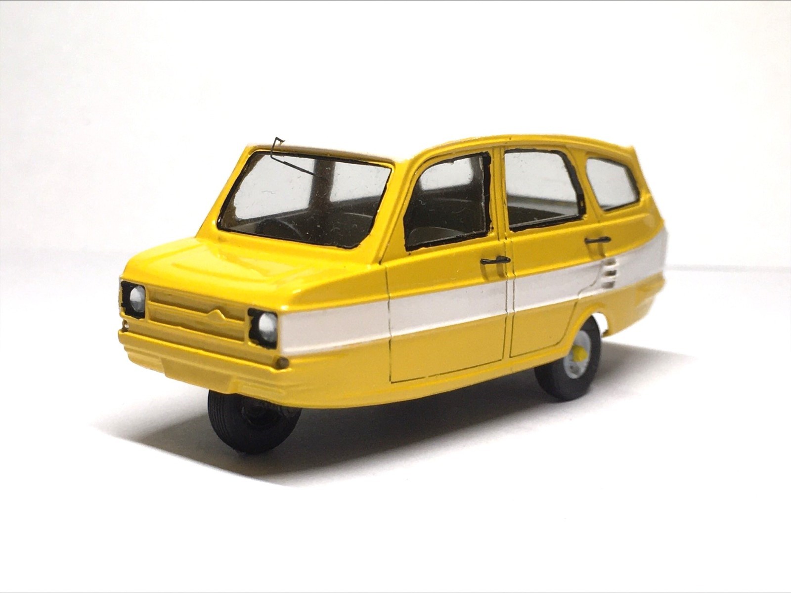 1976 Indian microcar SAIL-Badal, yellow, “Homemade Die-cast”, one of 15