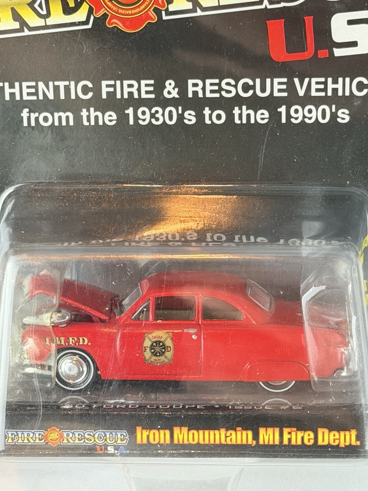 Racing Champions Mint Police Fire Rescue Diecast Car Lot of 5 New Sealed 1:64