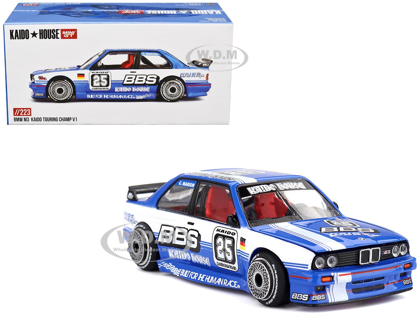 BMW M3 “KAIDO TOURING CHAMP V1” #25 “KAIDO HOUSE” 1/64 DIECAST MINI GT KHMG223