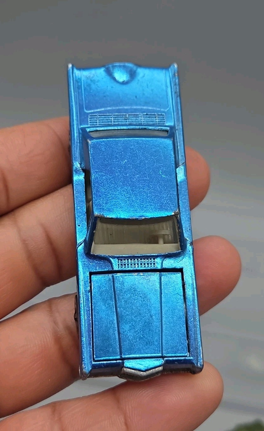 VTG Hot Wheels Redline 1968 Custom Continental Mark lll Blue USA