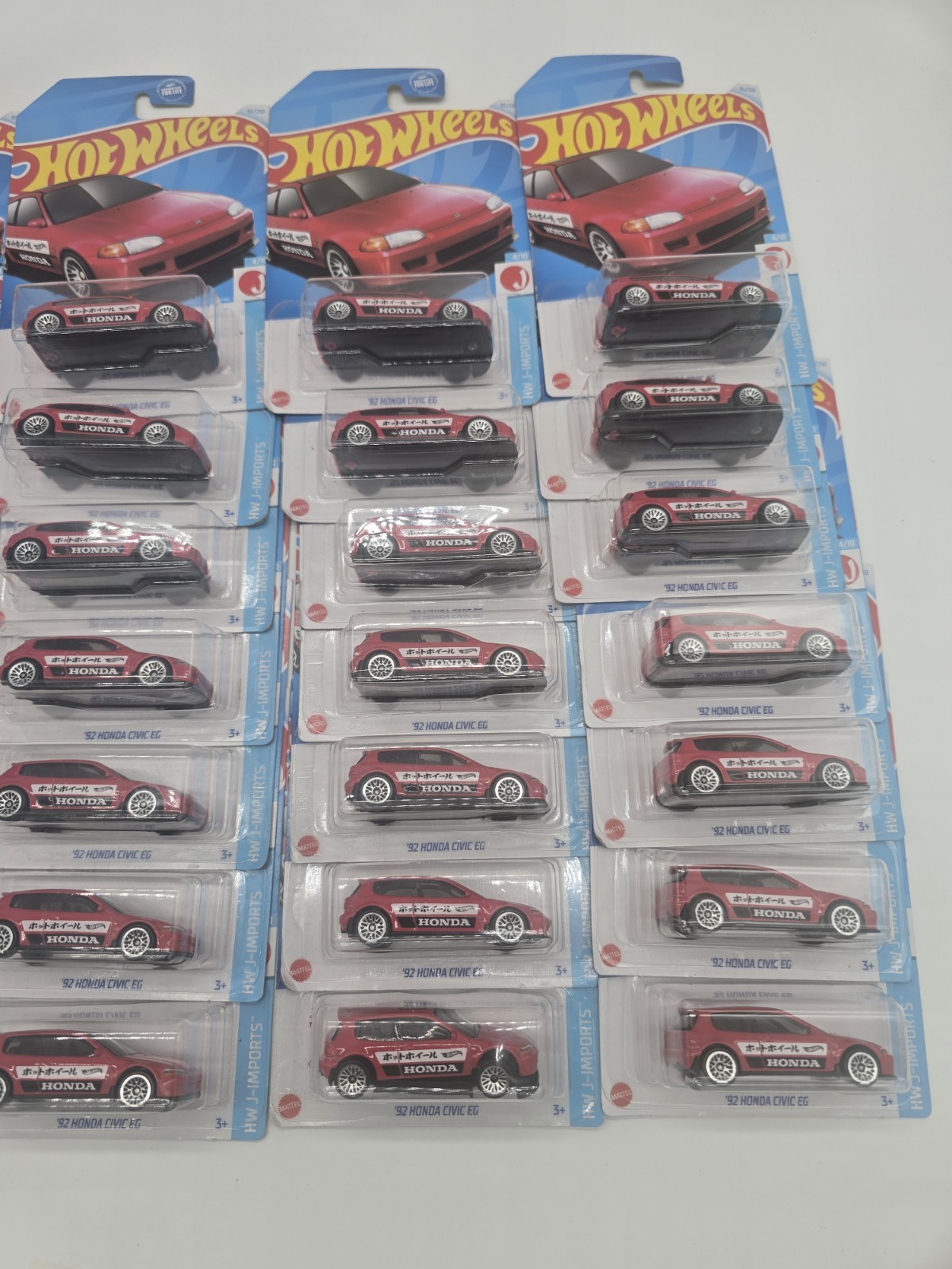 Hot Wheels 2024 ’92 Honda Civic EG Red Lot 35 J-imports 🔥
