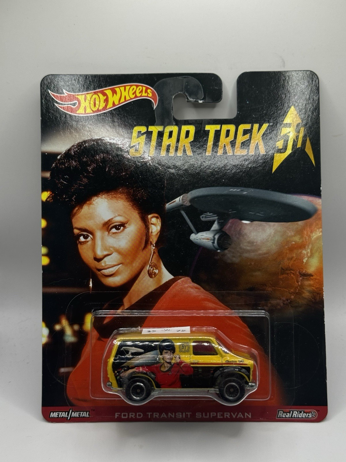 Hot Wheels Star Trek 50 Ford Transit Supervan – 1:64 Diecast Car Real Riders