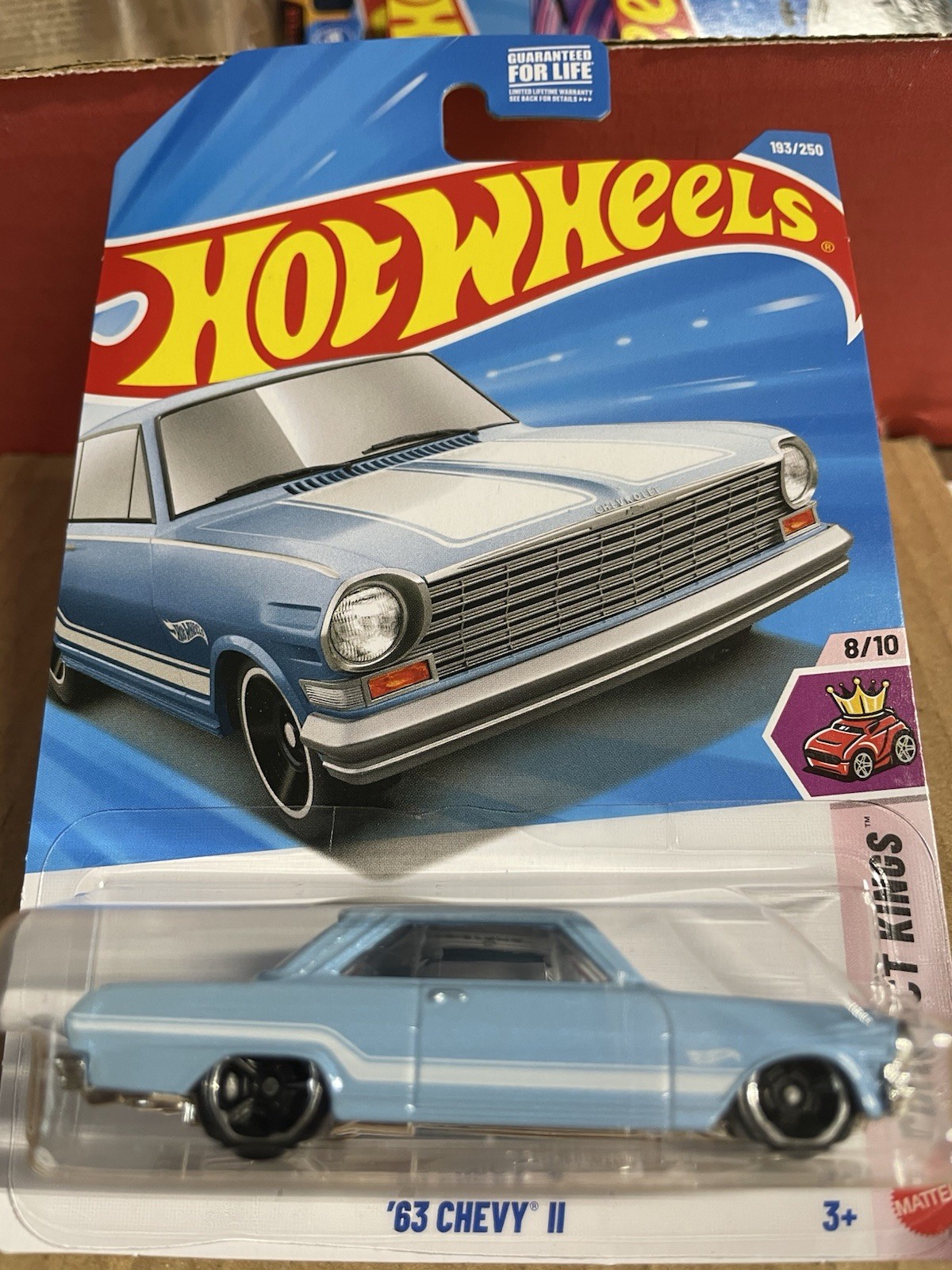 New HTF 2026 Hot Wheels Light Blue ’63 Chevy II-Compact Kings #8/10!