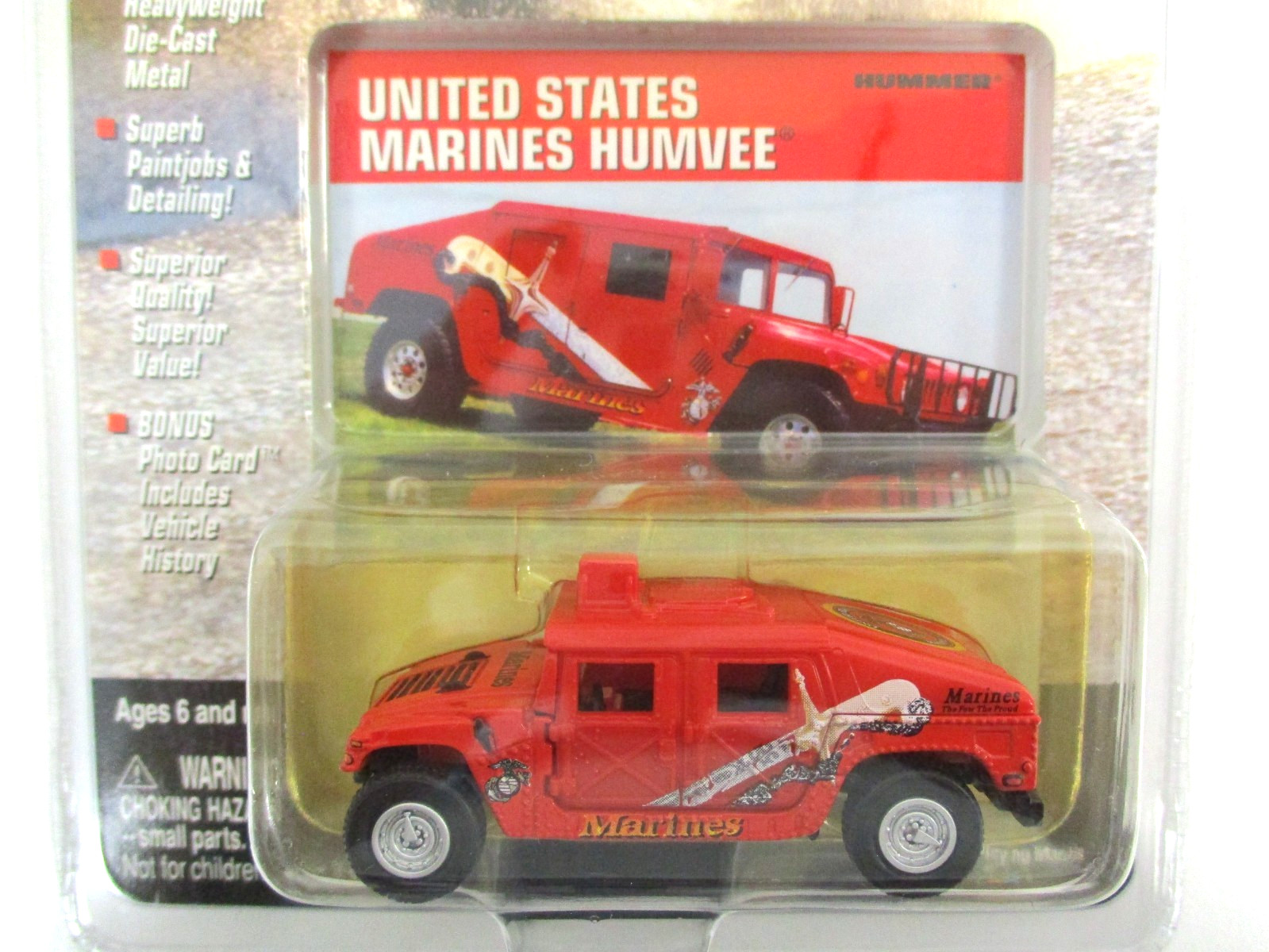 JOHNNY LIGHTNING – UNITED STATES MARINES HUMMER / HUMVEE 4X4 – 1/64