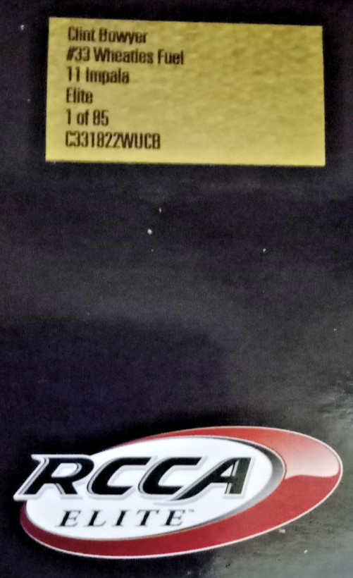 Clint Boyer #33 Wheaties Fuel 2011 Impala RCCA Elite 1:24 Scale Diecast#56 of 85