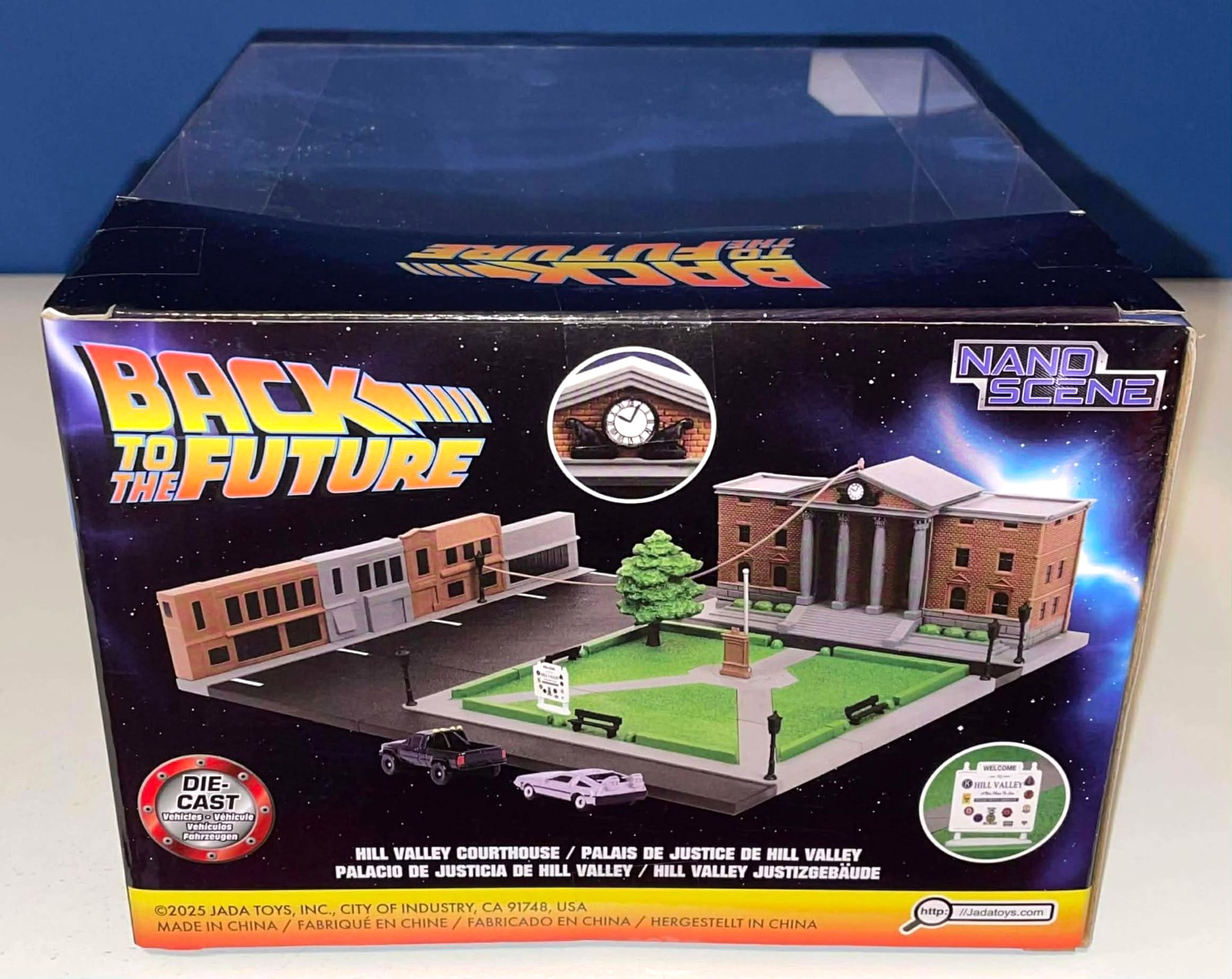 Jada Hollywood Rides Nano Scene BACK TO THE FUTURE Hill Valley Courthouse MIB