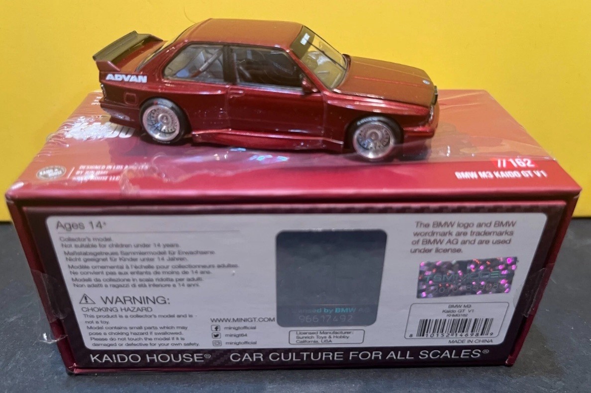 Kaido House x Mini GT 1:64 BMW M3 (E30) Kaido GT V1 – M Red sealed box
