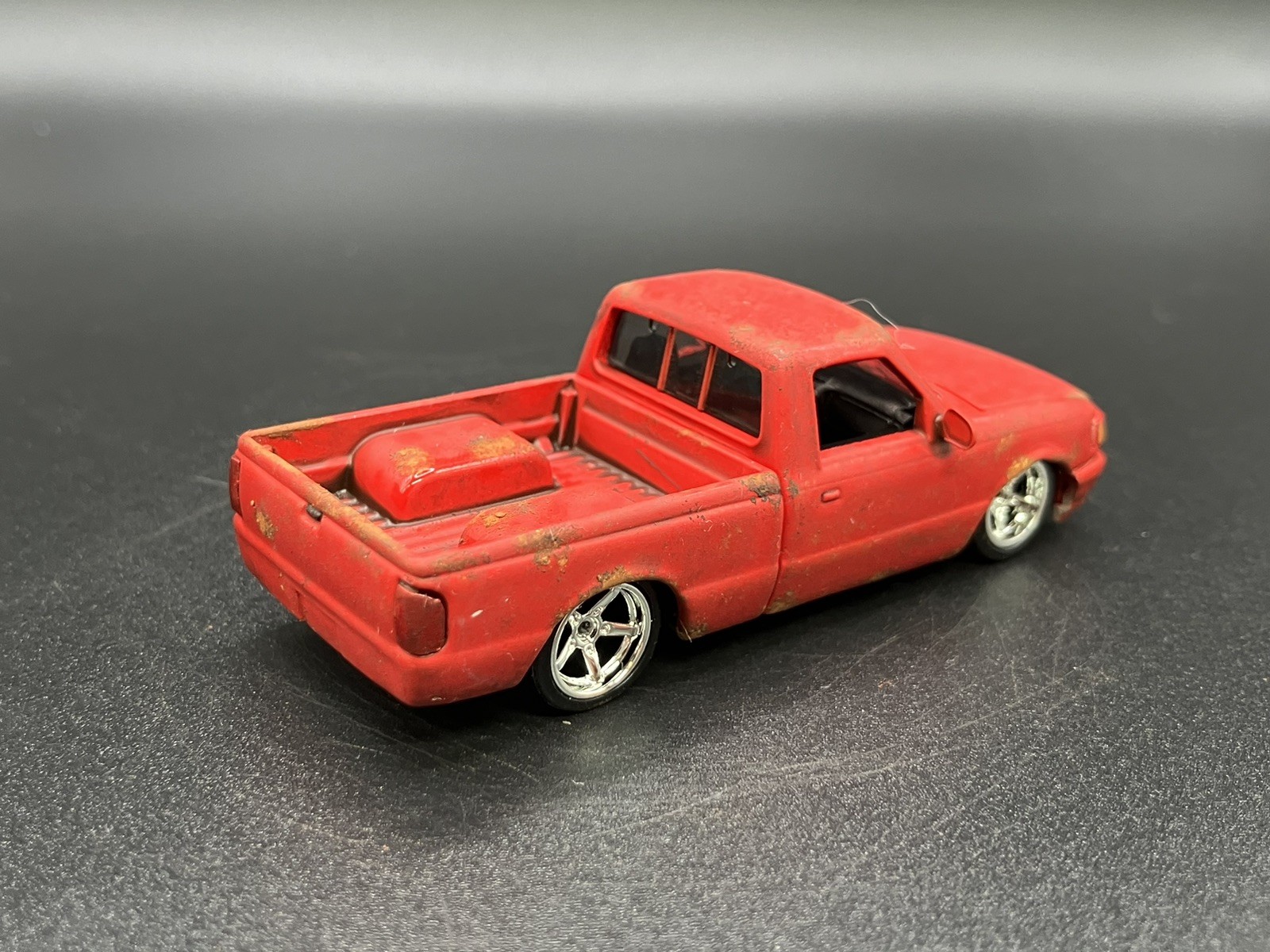 1995 Ford Ranger Pickup Truck Weathered Rusty Barn Find 1/64 Diecast Custom M2