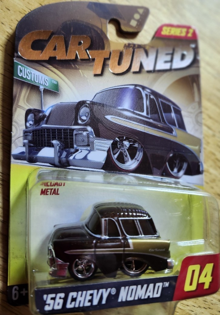 1956 Chevy Nomad in Maroon and Gold : Walgreens Foil : Car Tuned Series 2 # 04
