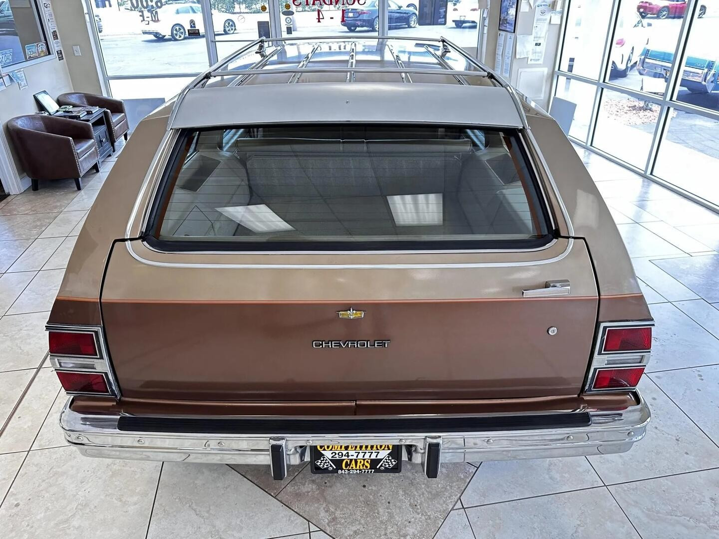 1985 Chevrolet Caprice Estate Station Wagon Beige Metallic in 1:18 scale by MCG