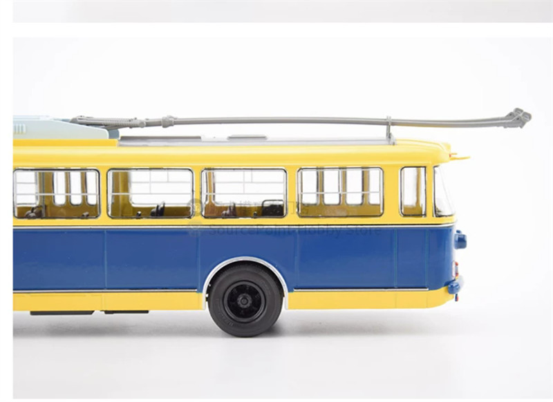 1:43 Modimio Bohemian Skoda 9TR Czech Trolley Bus Metal Model Display 103566