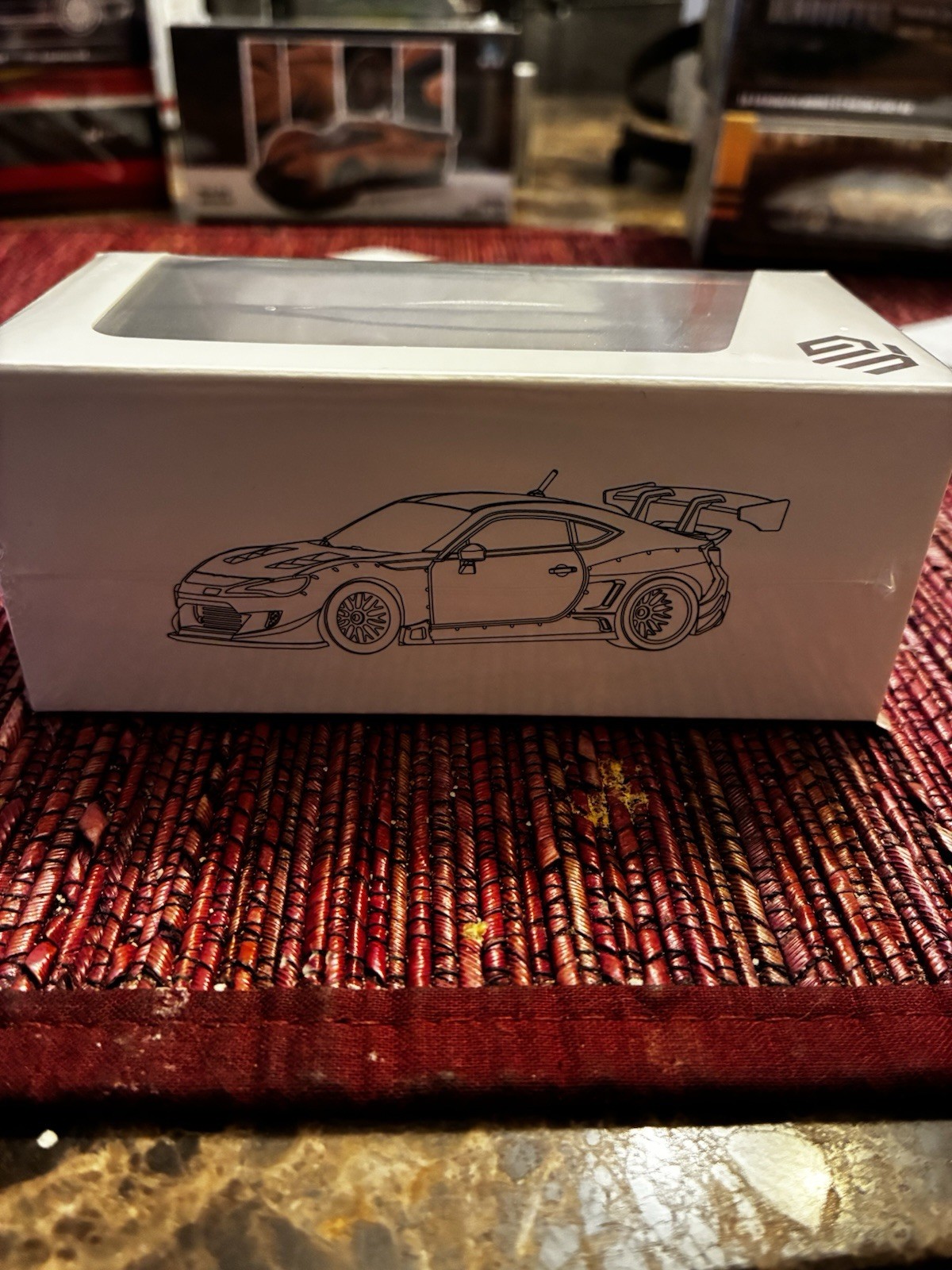 PGM 1:64 Pandem Subaru BRZ White/Black Diecast Model Car w/ Case