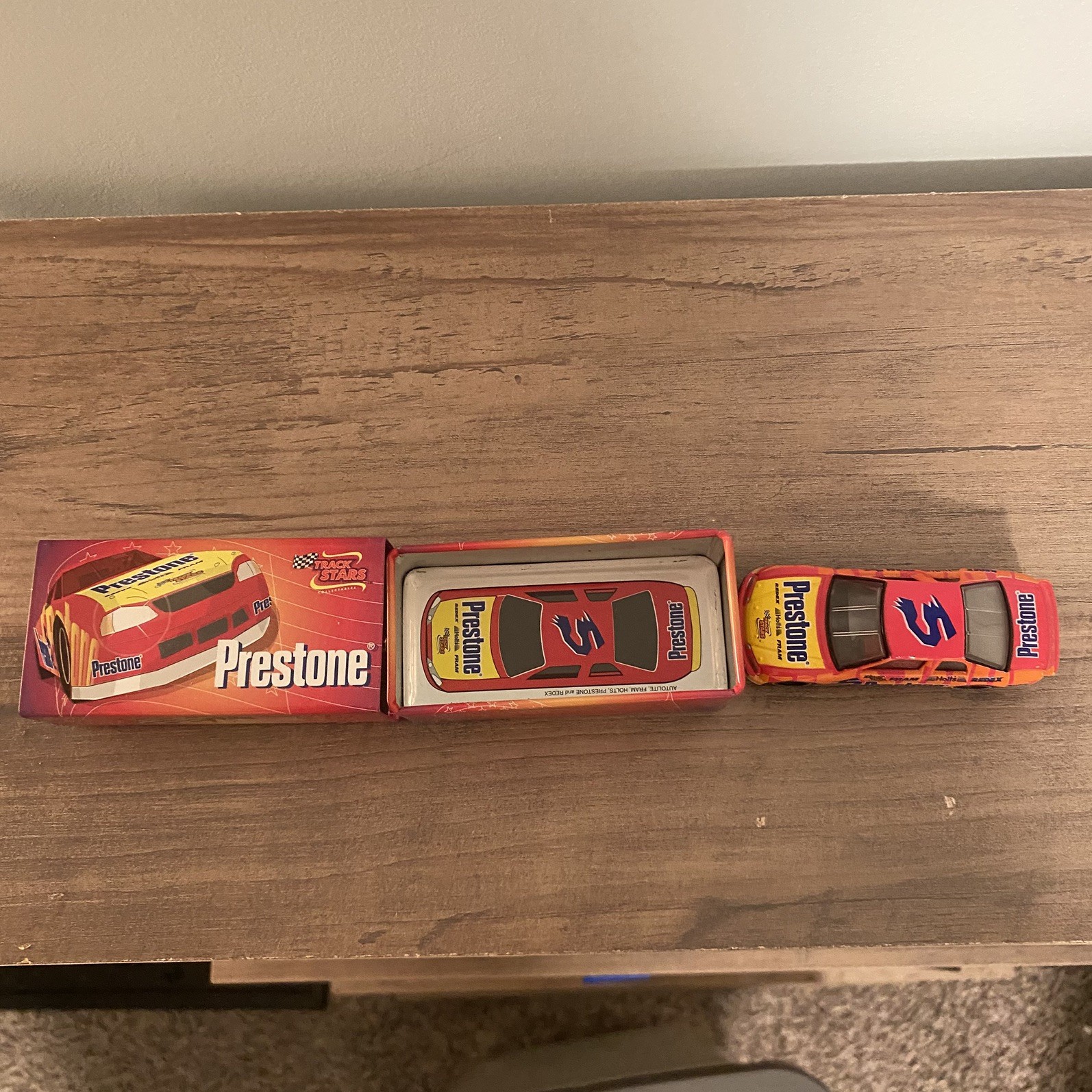Track Stars Collectables Prestone Racing Vehicle Original Tin Fram Redex Holl’s