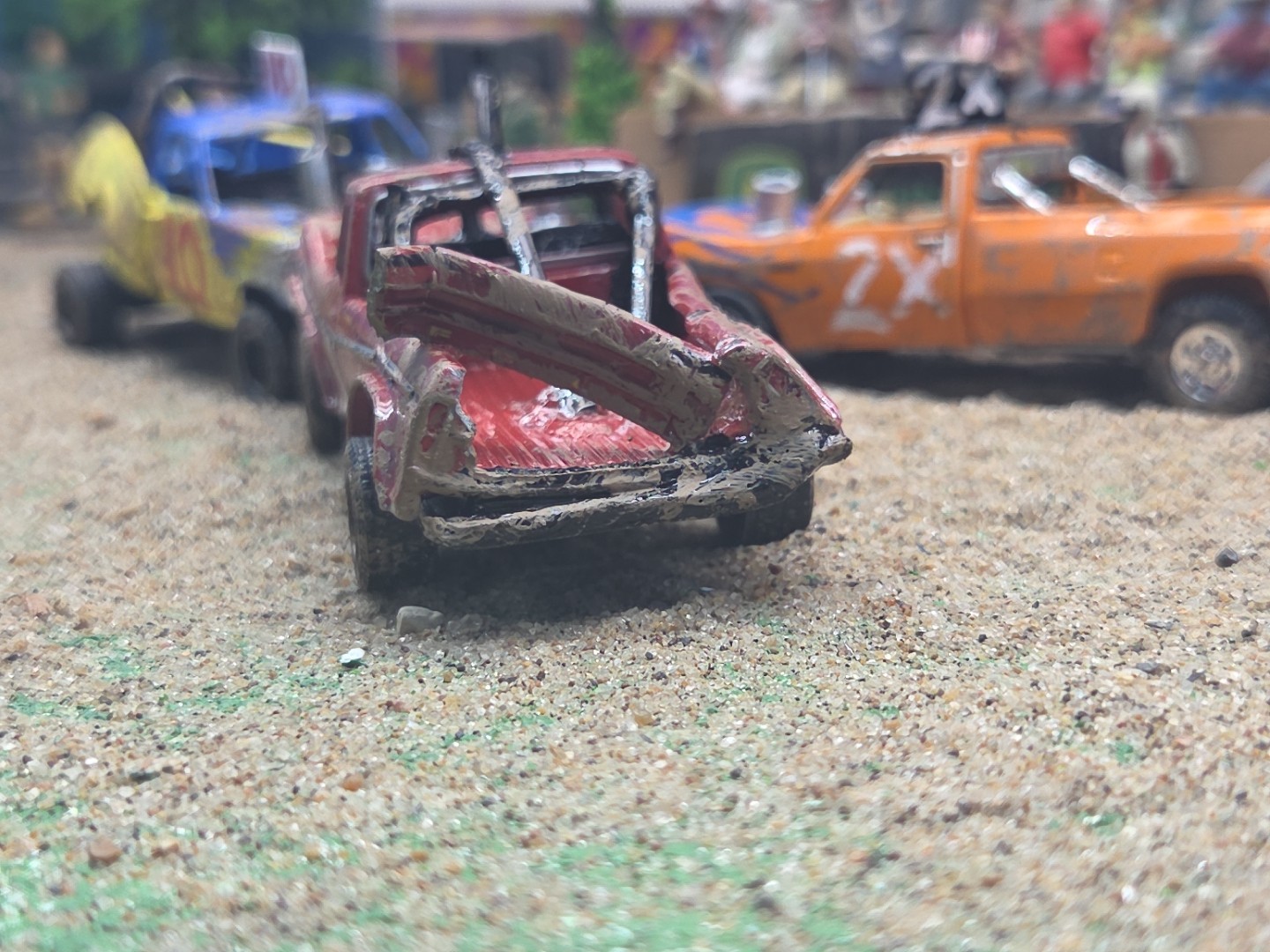 DEMO DERBY CUSTOM DEMOLITION Truck #71 1979 FORD F250 1/64 Junk Yard RANGER XLT