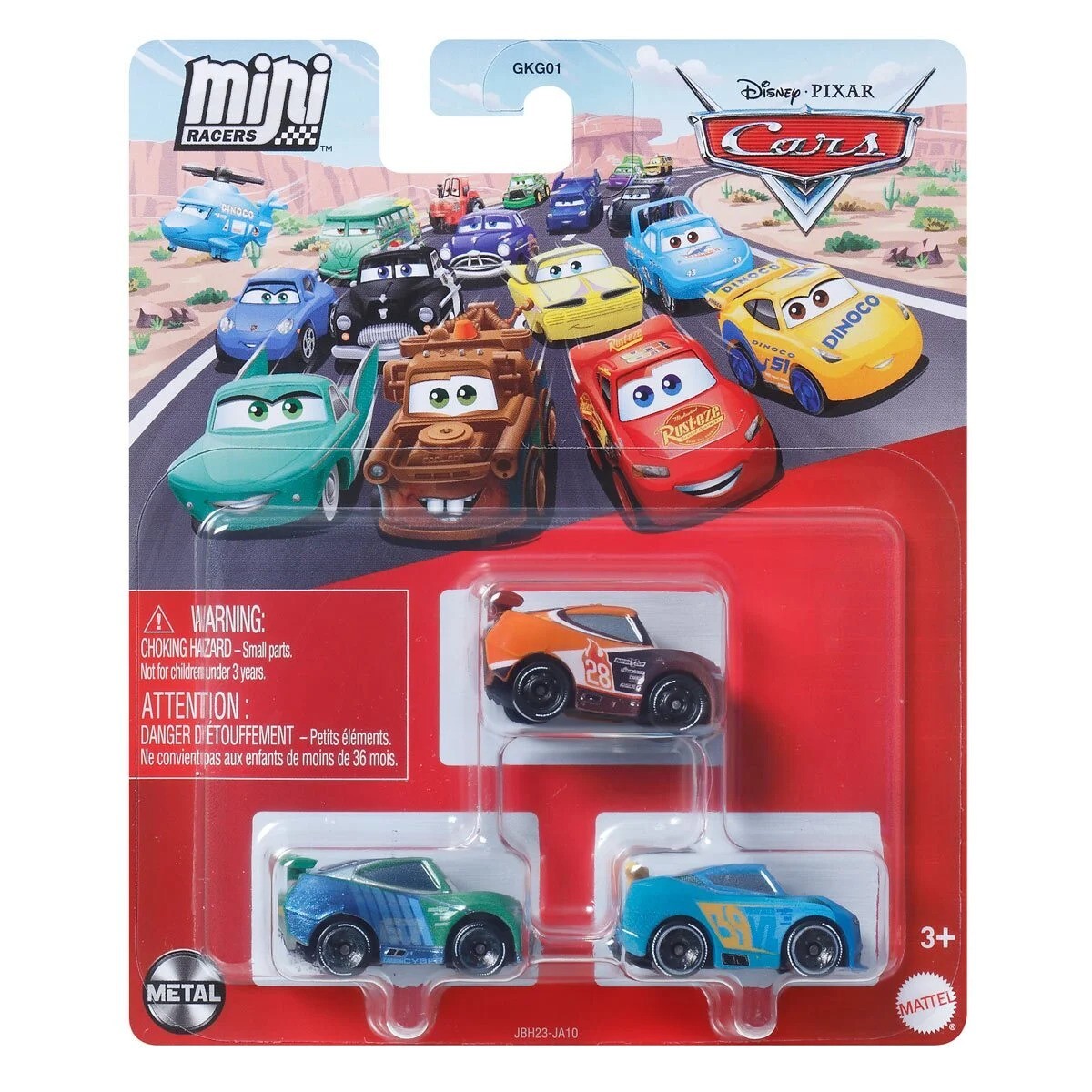 Disney Pixar Cars Mini Racers 3-Pack – Rotor | Die-Cast Metal Vehicles