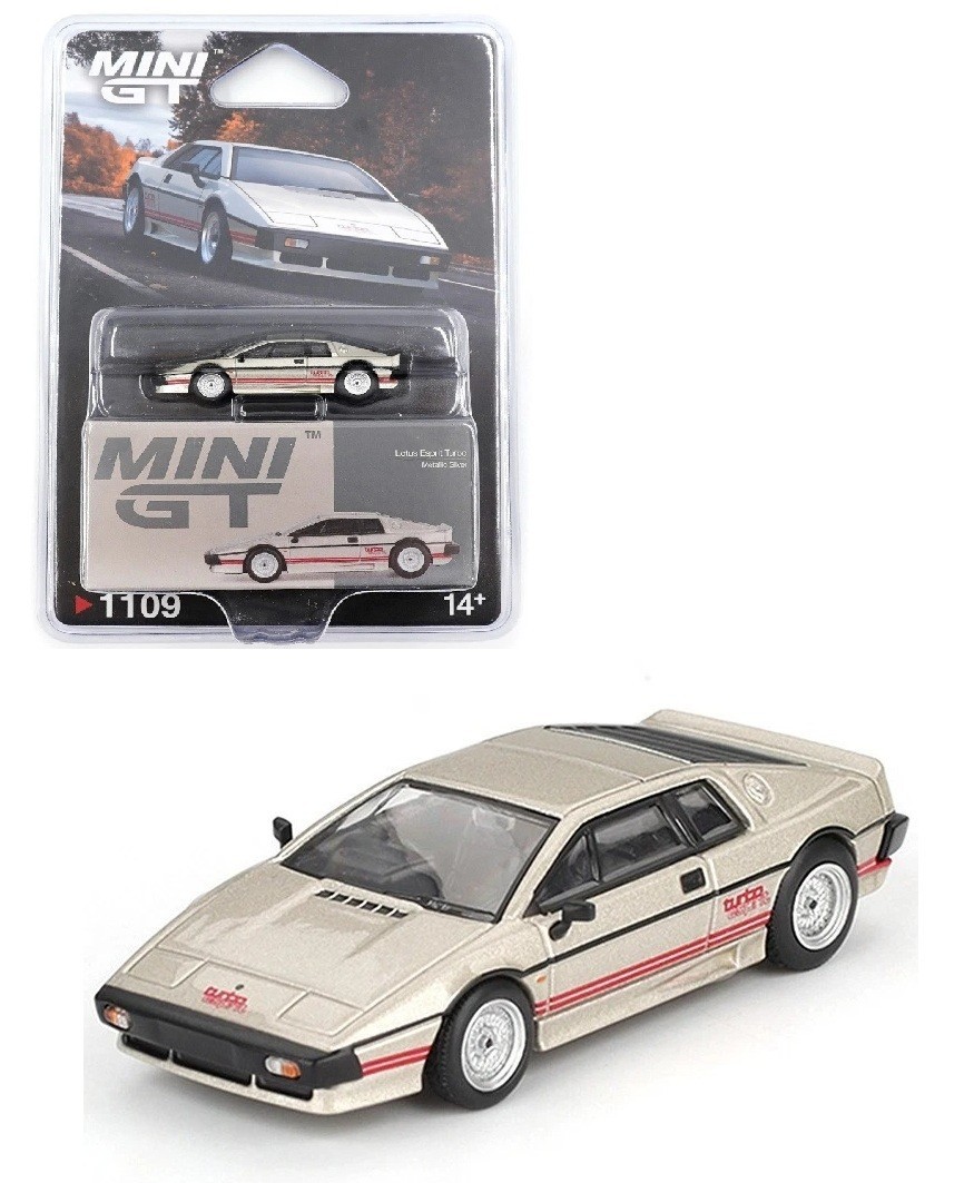 MINI GT 1:64 Lotus Esprit Turbo Metallic Silver Diecast Model Car MGT01109-2H