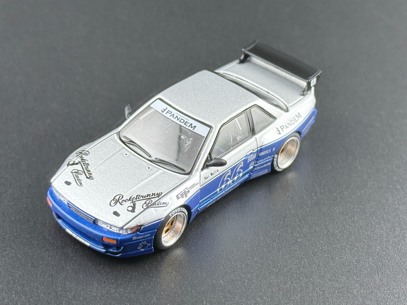 Pop Race Pandem Silvia S13 Moontech Blue 640264 1/64