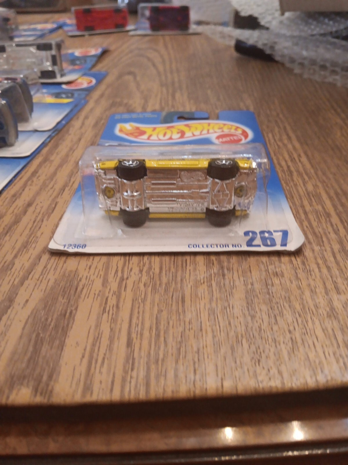 1991 Hot Wheels #267 OLDS 442 W-30 (Blue & White Card Chrome Base 7 Spoke Rims)