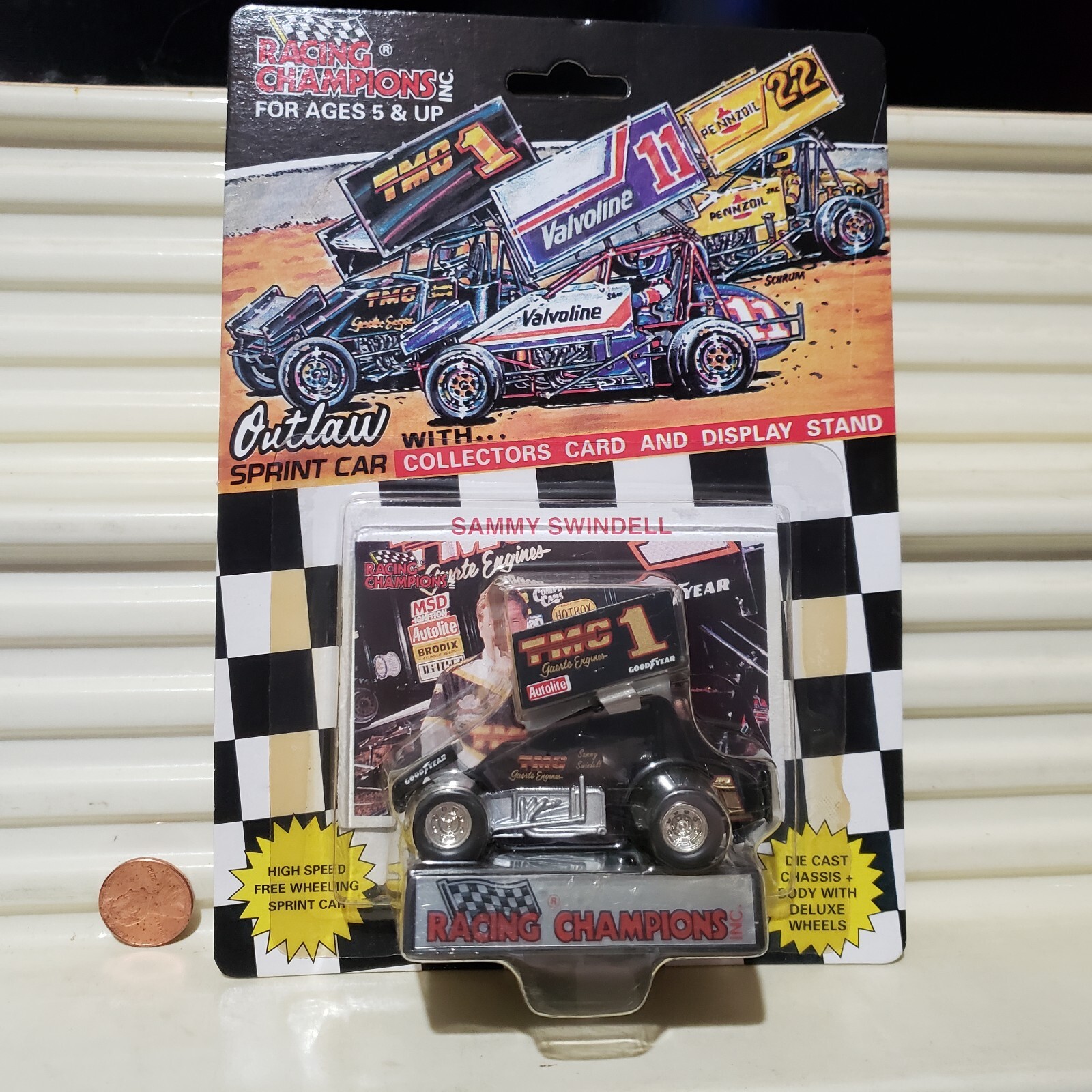 Racing Champions 1993 #1 SAMMY SWINDELL TMC Guerte World of Outlaws Sprint Racer