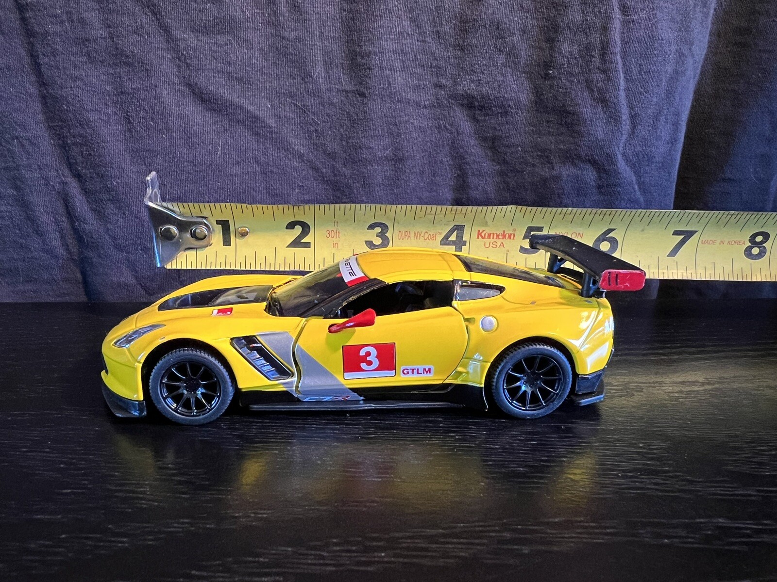 2016 Chevrolet Corvette C7 R Diecast 1:36 Scale 5” Toy Race Car IMSA GTLM Chevy