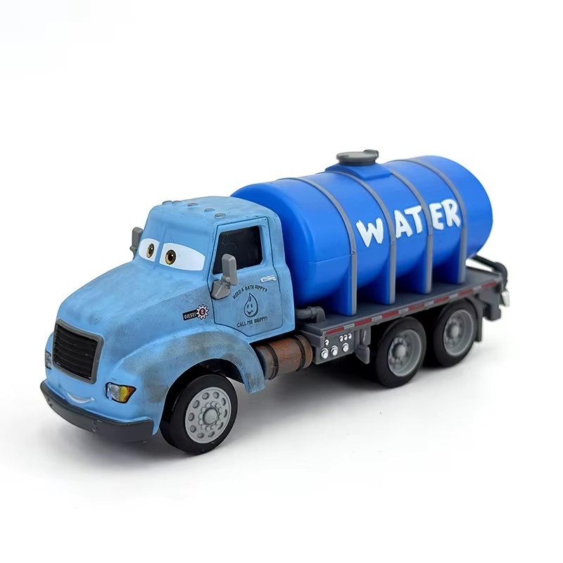 Disney Pixar Cars Blue Water Tank Truck Utility Vehicle Diecast 1:55 WATER