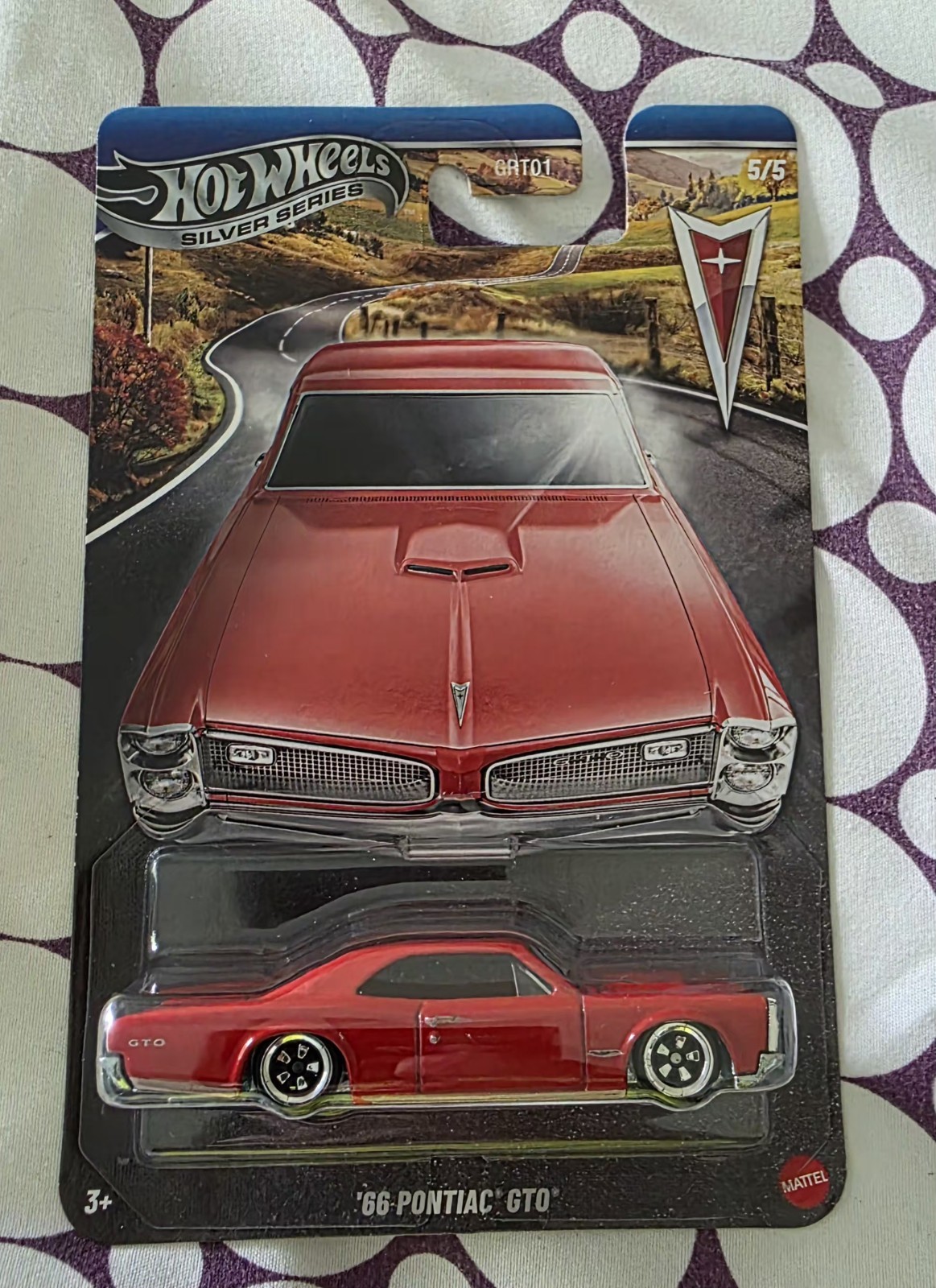 ☀️ Hot Wheels Silver Series ’66 Pontiac GTO Chase Metal Base Nice Car ☀️