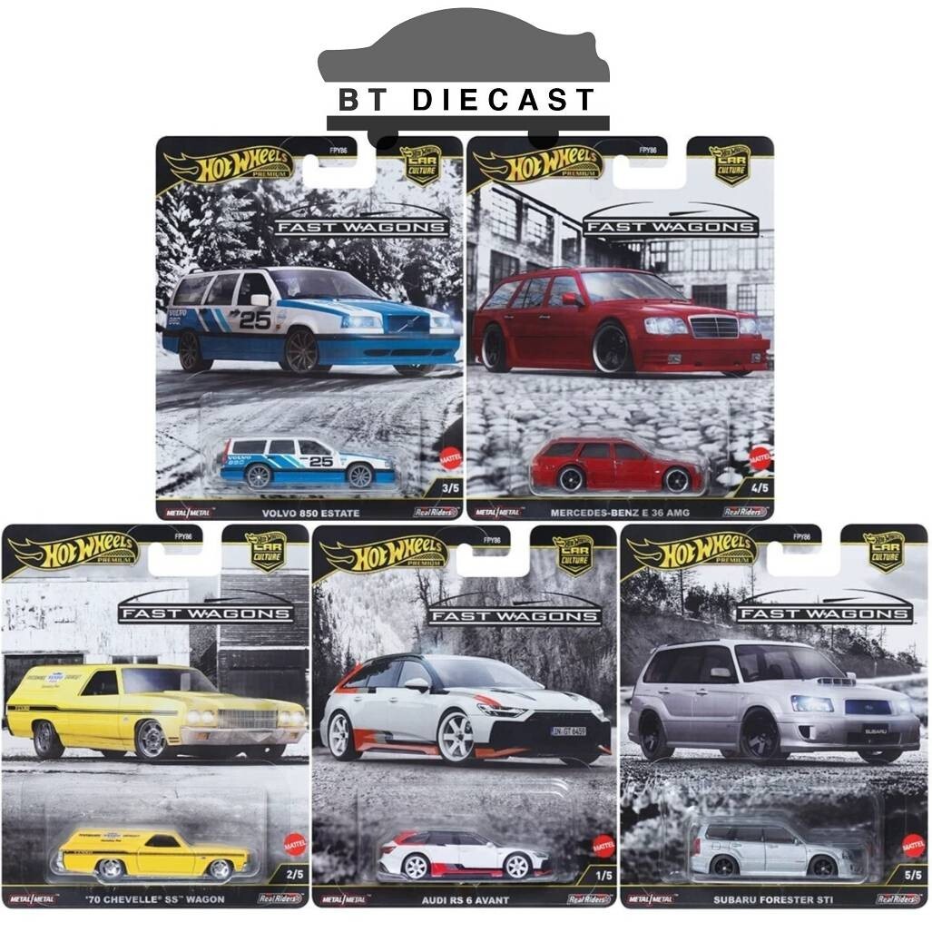 HOT WHEELS CAR CULTURE 2025 1/64 FAST WAGONS SET of 5 CARS FPY86-961 J